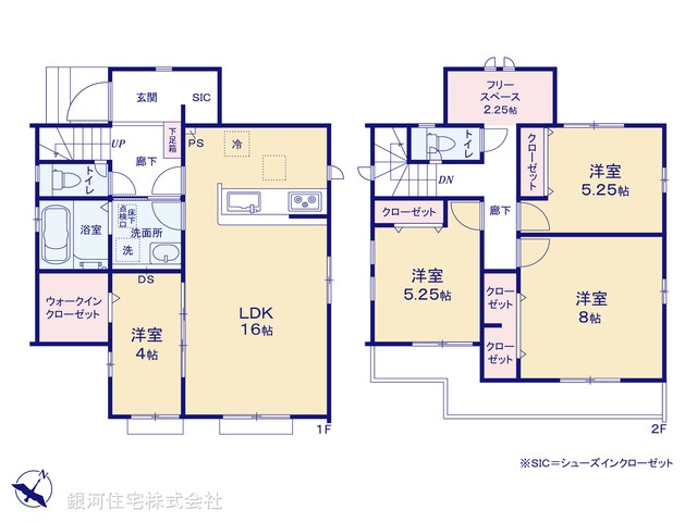 G00385624 埼玉県入間市東藤沢８丁目 新築一戸建て 3790万円【間取図】