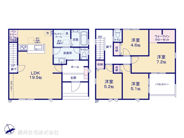 G00385652 埼玉県鴻巣市鴻巣 新築一戸建て 3490万円【間取図】