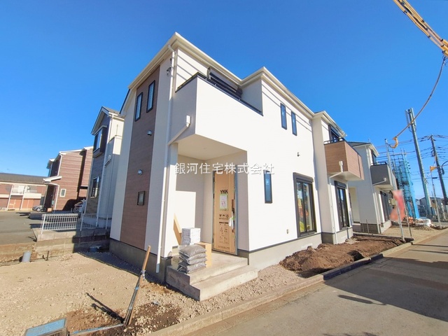 G00385694 神奈川県相模原市南区西大沼３丁目 新築一戸建て 4590万円 土地面積185.54m² (約56.12坪) 建物面積96.87m² (約29.30坪) 間取り３ＳＬＤＫ 築年月2026年04月【外観4】