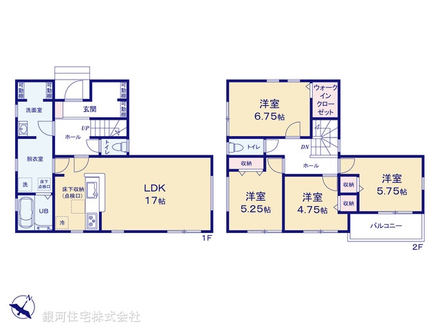 G00385726 埼玉県深谷市上柴町西１丁目 新築一戸建て 2990万円【間取図】