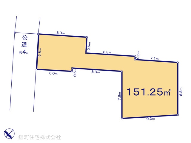 G00385733 埼玉県上尾市大字原市 土地 2150万円【区画図】