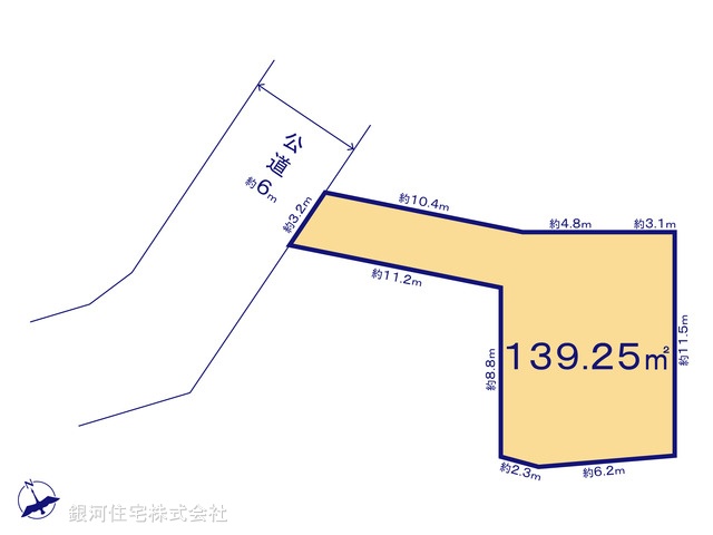 G00385746 埼玉県桶川市下日出谷西１丁目 土地 1880万円【区画図】