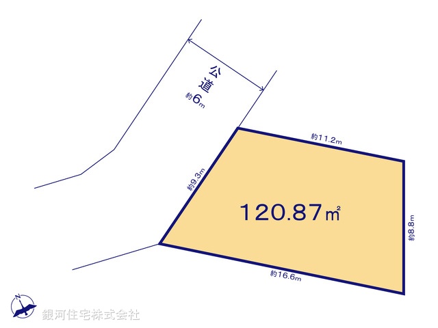 G00385747 埼玉県桶川市下日出谷西１丁目 土地 1680万円【区画図】