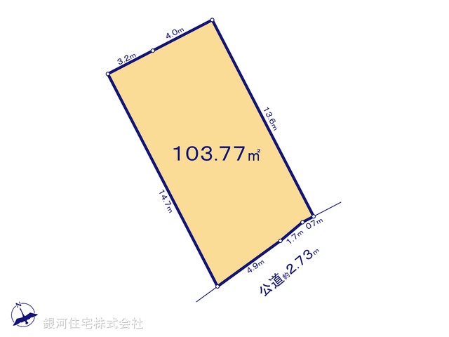 G00385771 神奈川県相模原市南区上鶴間本町９丁目 土地 3490万円【区画図】