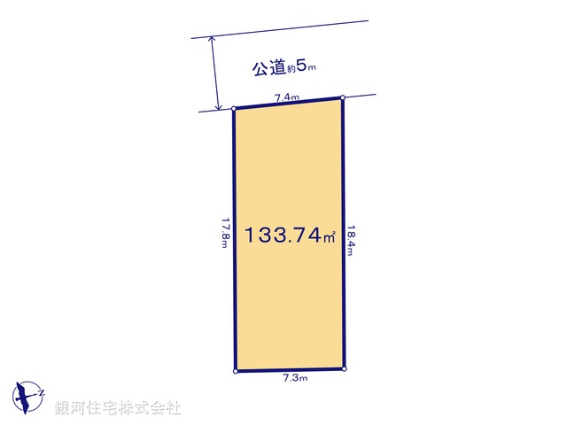 G00385776 神奈川県海老名市国分南３丁目 土地 3580万円【区画図】