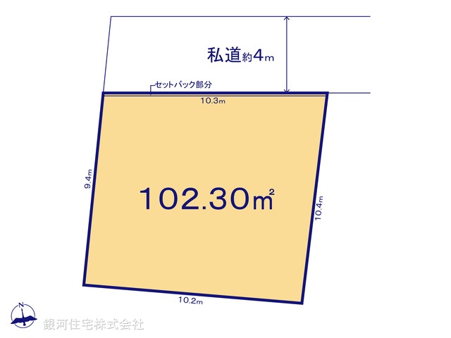 G00385785 千葉県千葉市稲毛区稲毛東５丁目 土地 3448万円【区画図】