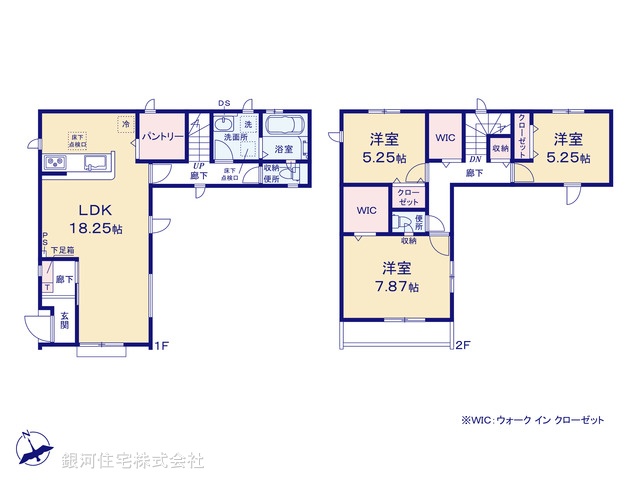 G00385801 東京都東久留米市八幡町３丁目 新築一戸建て 3999万円【間取図】