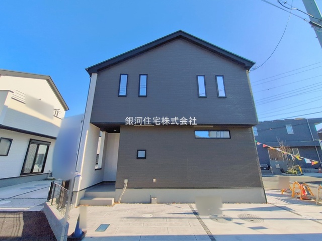 G00385804 千葉県市川市本北方３丁目 新築一戸建て 4680万円 土地面積117.35m² (約35.49坪) 建物面積100.19m² (約30.30坪) 間取り４ＬＤＫ 築年月2025年09月(築１年以内)【外観14】