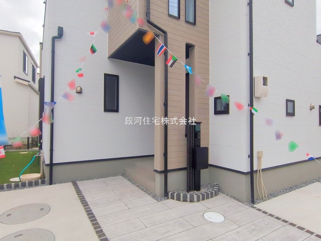 G00385807 千葉県市川市本北方３丁目 新築一戸建て 4380万円 土地面積113.25m² (約34.25坪) 建物面積97.91m² (約29.61坪) 間取り４ＬＤＫ 築年月2025年09月(築１年以内)【外観11】