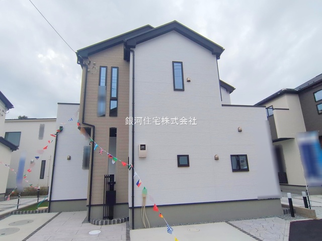 G00385807 千葉県市川市本北方３丁目 新築一戸建て 4380万円 土地面積113.25m² (約34.25坪) 建物面積97.91m² (約29.61坪) 間取り４ＬＤＫ 築年月2025年09月(築１年以内)【外観14】