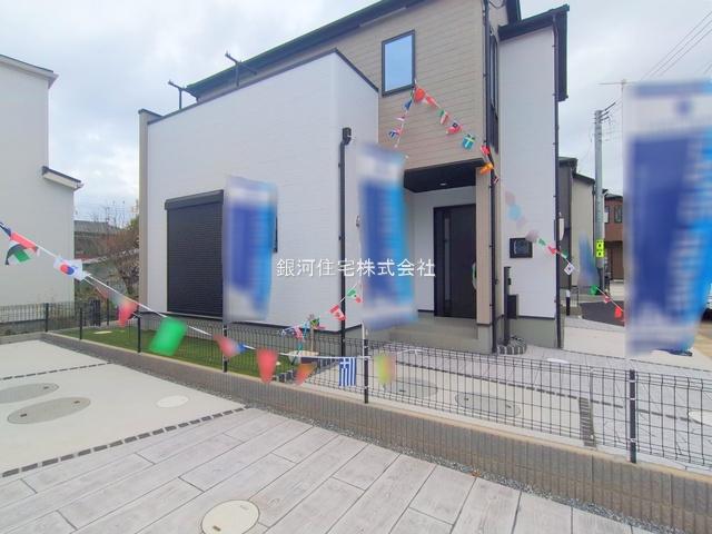 G00385807 千葉県市川市本北方３丁目 新築一戸建て 4380万円 土地面積113.25m² (約34.25坪) 建物面積97.91m² (約29.61坪) 間取り４ＬＤＫ 築年月2025年09月(築１年以内)【外観16】