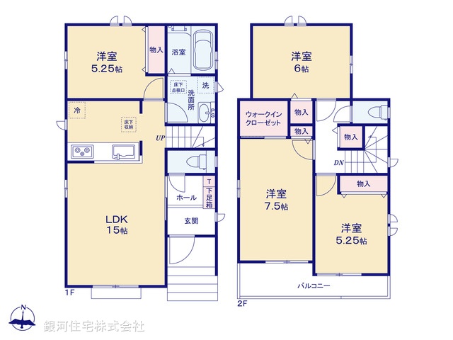 G00385825 埼玉県新座市石神４丁目 新築一戸建て 3990万円【間取図】
