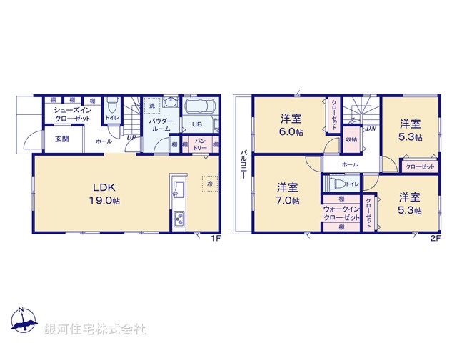 G00385860 東京都八王子市上柚木 新築一戸建て 4290万円【間取図】