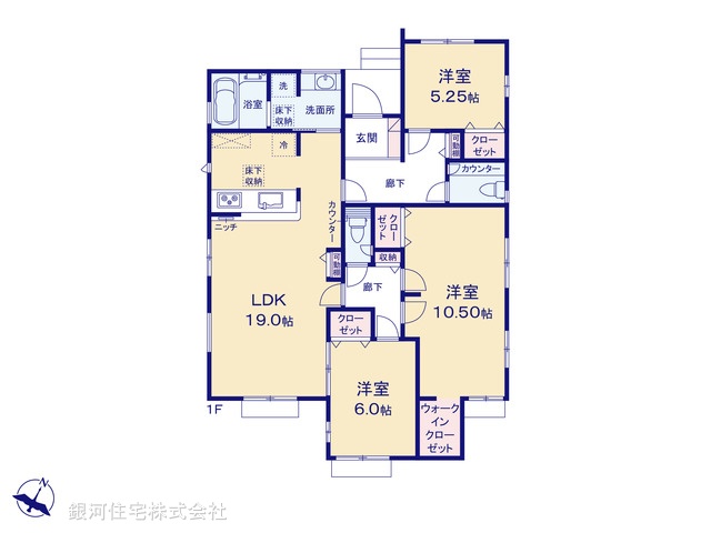 G00385902 埼玉県上尾市大字上 新築一戸建て 4498万円【間取図】