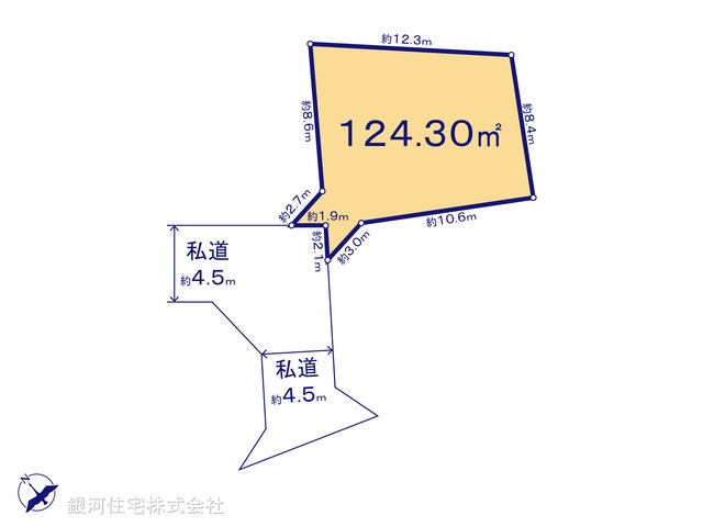 G00385909 東京都八王子市横川町 土地 1280万円【区画図】