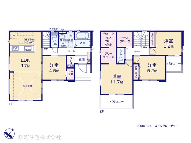 G00385922 千葉県船橋市高野台３丁目 新築一戸建て 3998万円【間取図】