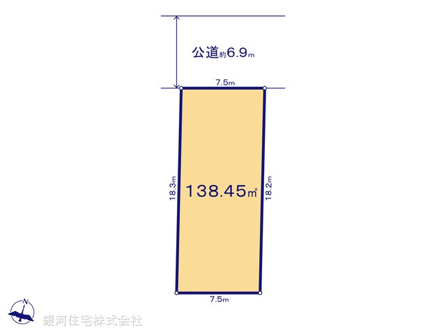 G00385943 神奈川県横浜市旭区万騎が原 土地 4280万円【区画図】