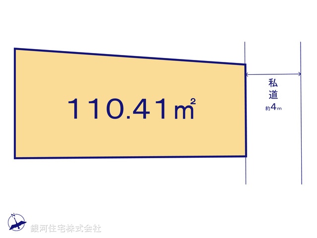 G00385976 千葉県松戸市胡録台 土地 3450万円【区画図】