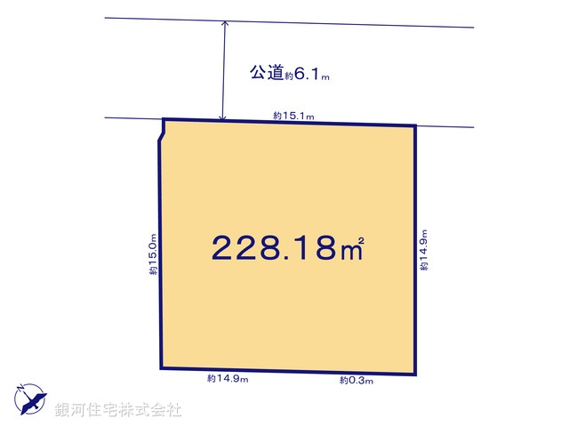 G00386003 神奈川県鎌倉市寺分２丁目 土地 4480万円【区画図】