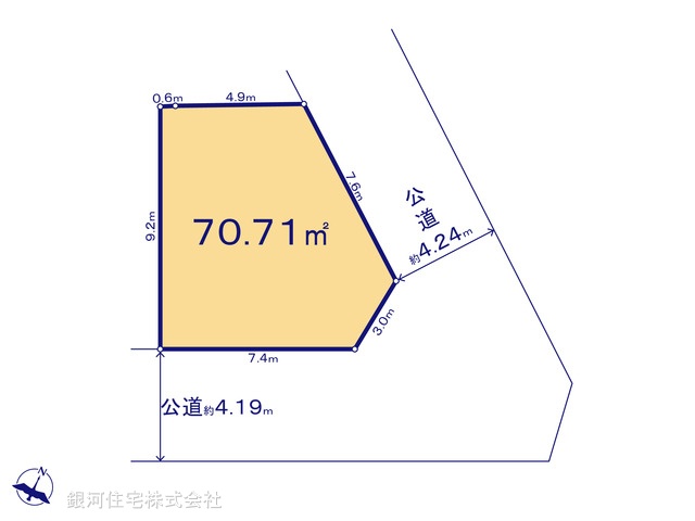 G00386009 東京都日野市東豊田１丁目 土地(建築条件付土地) 2300万円【区画図】