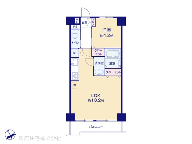 G00386020 東京都足立区島根１丁目 中古マンション 1999万円【間取図】