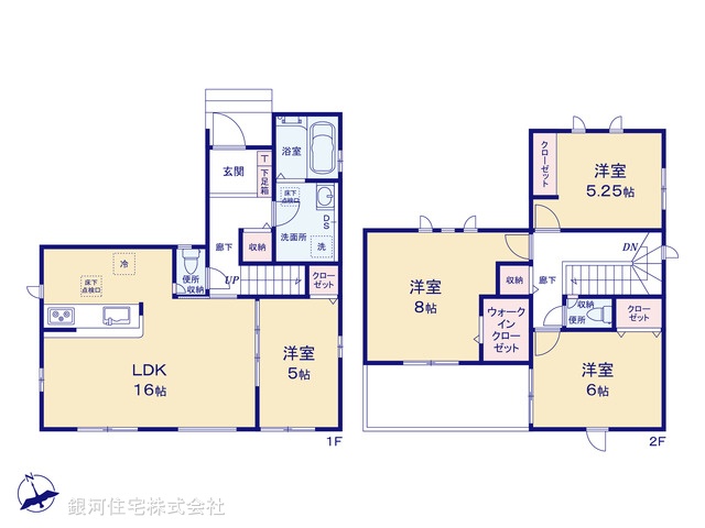 G00386052 千葉県鎌ヶ谷市南初富２丁目 新築一戸建て 3490万円【間取図】