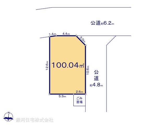 G00386053 埼玉県新座市石神４丁目 土地 2790万円【区画図】