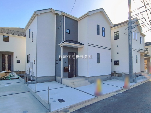 G00386061 埼玉県新座市石神４丁目 新築一戸建て 3890万円 土地面積100.04m² (約30.26坪) 建物面積87.77m² (約26.55坪) 間取り４ＬＤＫ 築年月2026年02月【外観10】