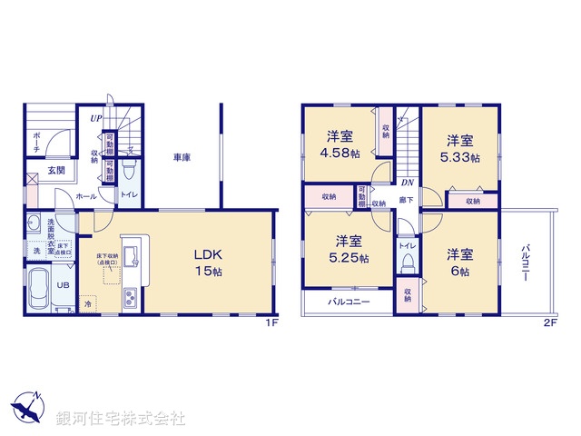 G00386067 埼玉県新座市石神３丁目 新築一戸建て 3880万円【間取図】