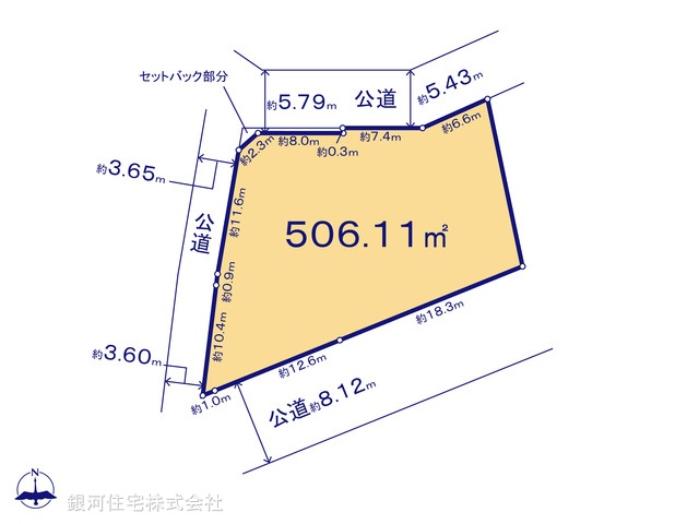 G00386102 東京都足立区梅島２丁目 土地 3億7000万円【区画図】