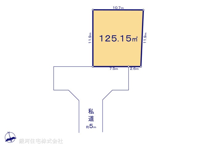 G00386220 東京都八王子市弐分方町 土地 1890万円【区画図】