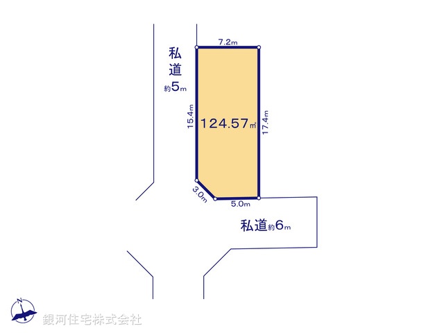 G00386223 東京都八王子市弐分方町 土地 1940万円【区画図】