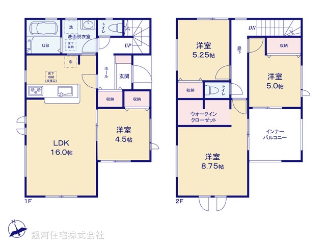 G00386280 埼玉県川越市大字大仙波 新築一戸建て 3080万円【間取図】