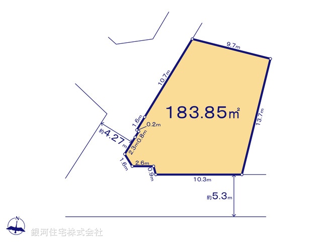 G00386292 東京都八王子市石川町 土地 2980万円【区画図】