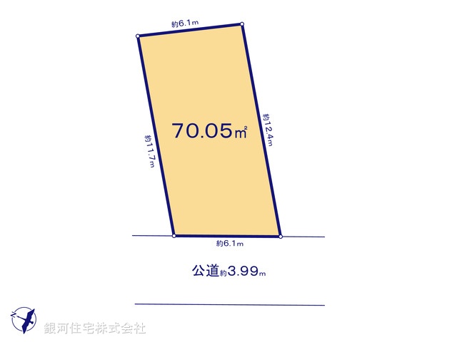G00386303 神奈川県横浜市鶴見区東寺尾２丁目 土地 2680万円【区画図】