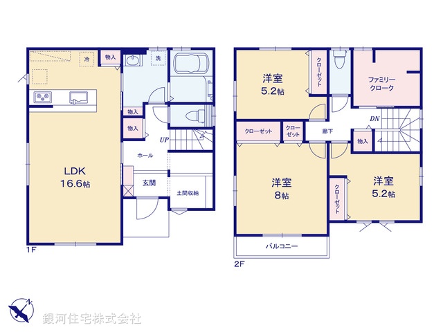 G00386309 埼玉県鴻巣市天神５丁目 新築一戸建て 3480万円【間取図】