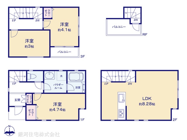 G00386311 神奈川県川崎市川崎区東門前２丁目 中古一戸建て 3750万円【間取図】
