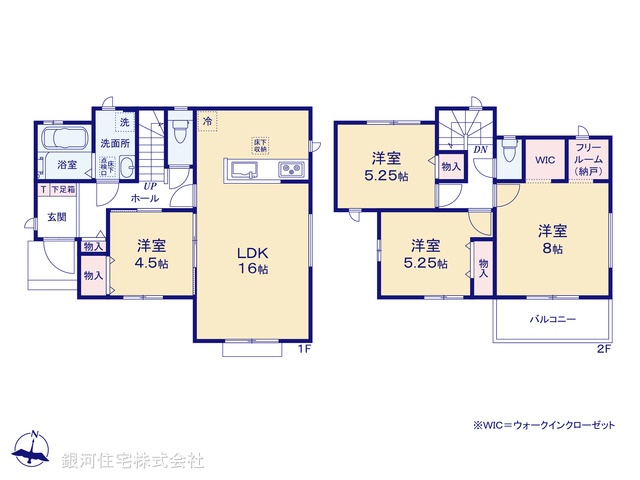G00386360 埼玉県入間市大字仏子 新築一戸建て 3190万円【間取図】