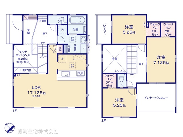 G00386366 東京都町田市木曽西３丁目 新築一戸建て 5880万円【間取図】