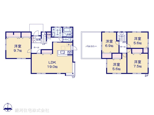 G00386378 神奈川県横浜市旭区上白根２丁目 中古一戸建て 4099万円【間取図】