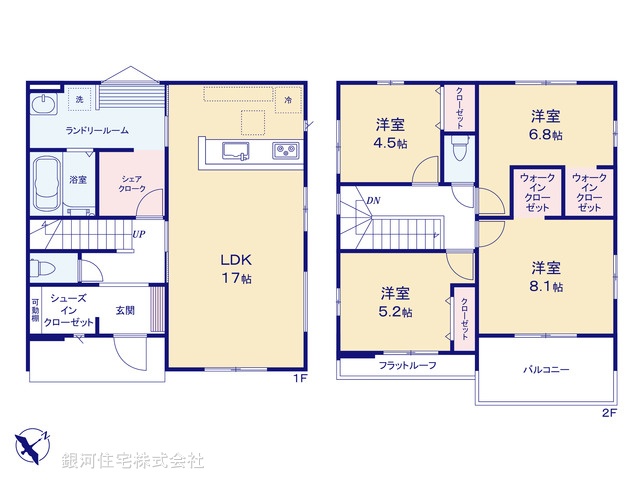 G00386391 埼玉県さいたま市岩槻区大字岩槻 新築一戸建て 4299万円【間取図】