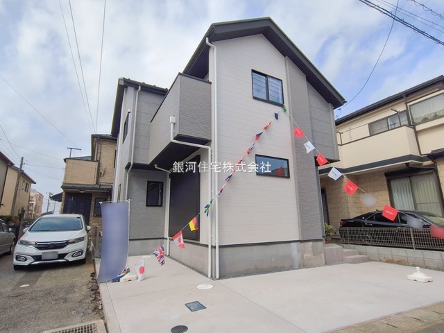 G00386418 千葉県船橋市夏見２丁目 新築一戸建て 5698万円 土地面積99.81m² (約30.19坪) 建物面積96.70m² (約29.25坪) 間取り３ＬＤＫ 築年月2026年01月(築１年以内)【外観11】