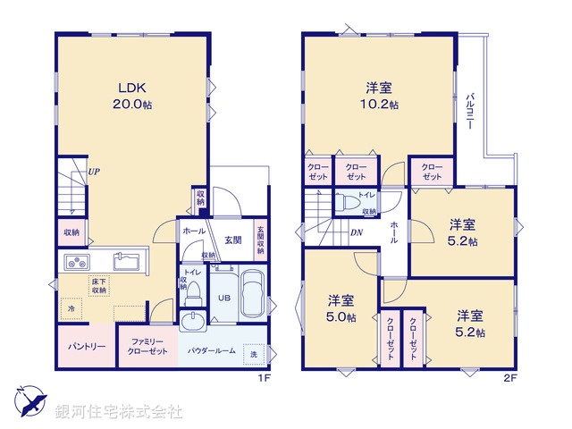 G00386444 千葉県八千代市八千代台北１６丁目 新築一戸建て 4399万円【間取図】