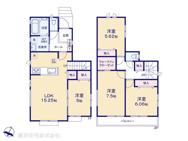 G00386454 千葉県船橋市習志野台４丁目 新築一戸建て 4490万円【間取図】