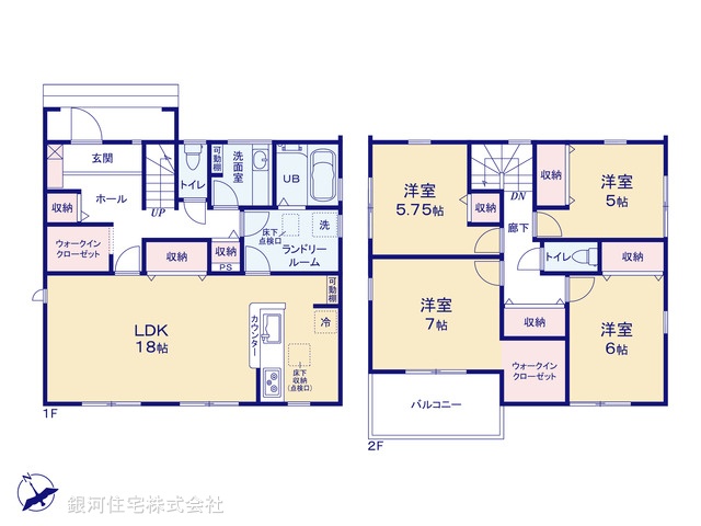 G00386459 埼玉県深谷市上野台 新築一戸建て 3290万円【間取図】