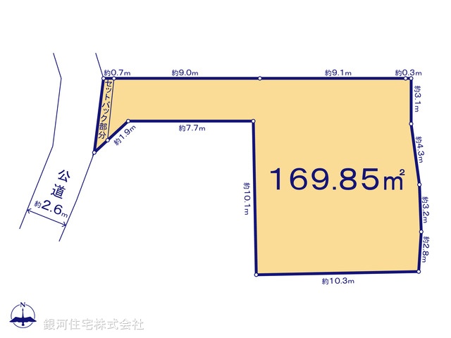 G00386536 神奈川県鎌倉市十二所 土地 2780万円【区画図】
