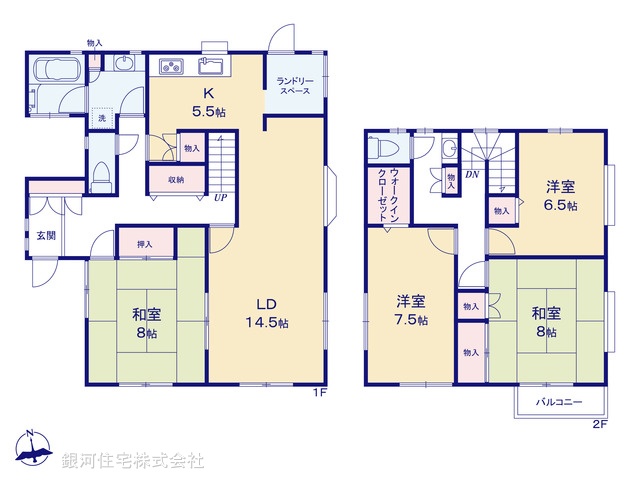G00386565 千葉県印西市木下東３丁目 中古一戸建て 1699万円【間取図】