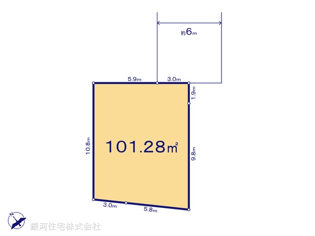 G00386579 埼玉県さいたま市北区本郷町 土地 3190万円【区画図】