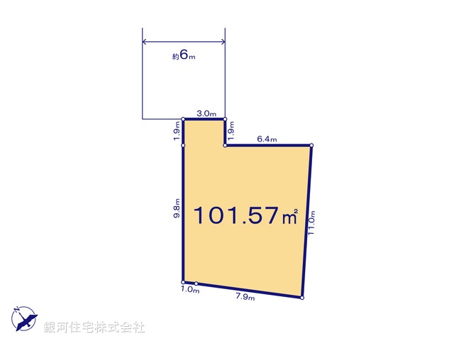 G00386580 埼玉県さいたま市北区本郷町 土地 3090万円【区画図】