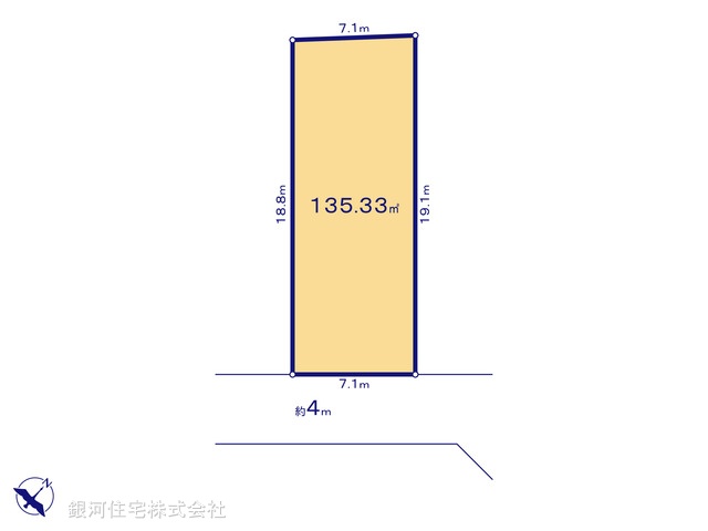 G00386583 埼玉県八潮市大字二丁目 土地 2690万円【区画図】
